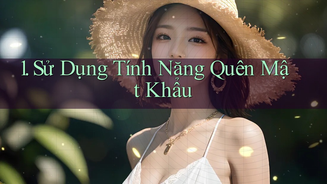 1. Sử Dụng Tính Năng Quên Mật Khẩu 1. Sử Dụng Tính Năng Quên Mật Khẩu